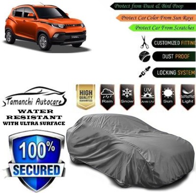 Tamanchi Autocare Car Cover For Mahindra KUV100 mFALCON D75 K4 Plus 5str(Grey)