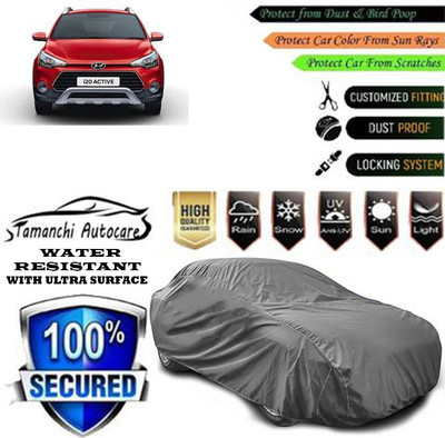 Tamanchi Autocare Car Cover For Hyundai i20 Active SX Dual Tone Petrol(Grey)