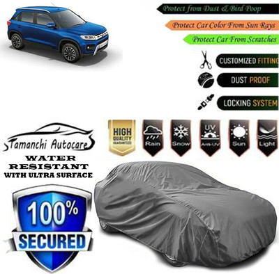 Tamanchi Autocare Car Cover For Maruti Suzuki Vitara Brezza VDi Option(Grey)