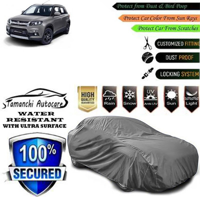 Tamanchi Autocare Car Cover For Maruti Suzuki Vitara Brezza ZDi AMT Diesel(Grey)