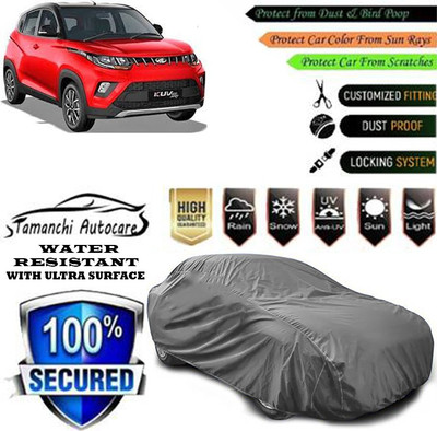 Tamanchi Autocare Car Cover For Mahindra KUV100 mFALCON G80 K6 Plus(Grey)