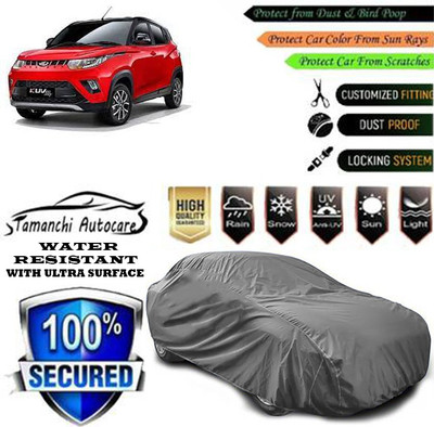 Tamanchi Autocare Car Cover For Mahindra KUV100 mFALCON G80 K2 Plus(Grey)