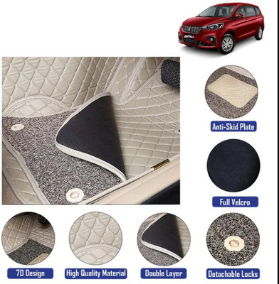 AutoRetail Leather 7D Mat For  Maruti Ertiga(Beige)