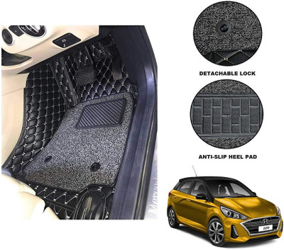 AutoRetail Leather 7D Mat For  Hyundai i20(Black)