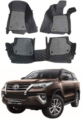 AutoRetail Leather 7D Mat For  Toyota Fortuner(Black)