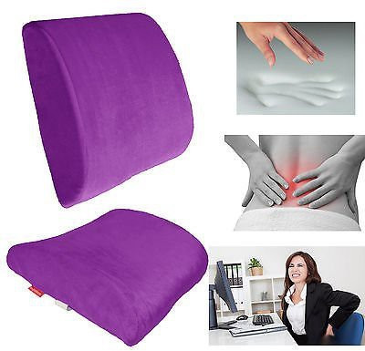 IMPORTIKAAH Orthopedic Memory Foam Cushion Lower Pain and Back Lumbar Support Pillow Back / Lumbar Support(Pink)
