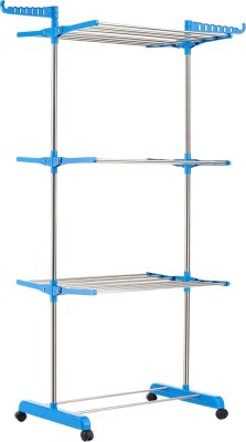 KUBER INDUSTRIES Steel Floor Cloth Dryer Stand 49KM0625(4 Tier)