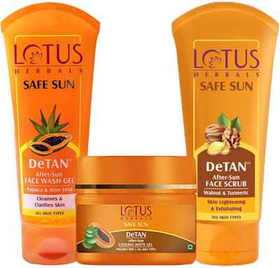 LOTUS HERBALS Safe Sun Tan-Free Combo(3 Items in the set)