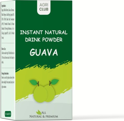 AGRI CLUB Instant Guava Drink Powder 15 Sachets (each 15 gm) Nutrition Drink(15 Sachets, Guava Flavored)