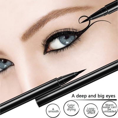 LILLYAMOR 3D Eyeliner Makeup,Waterproof Smudge-Proof Smooth Eyeliner Pen 2 g(Black)