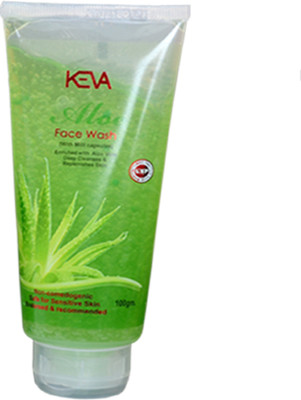 KEVA Aloe Vera Face wash For All skin Type - Enriched With Aloe Vera Deep Cleanses Face Wash(100 g)