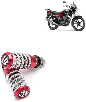 SEMAPHORE Spring Style Metal Bike Foot Rest For Hero Super Splendor Foot Rest(Red, Silver)