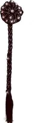 SAMYAK Studded Long Juda Bun Choti Braid For Party style Hair Extension