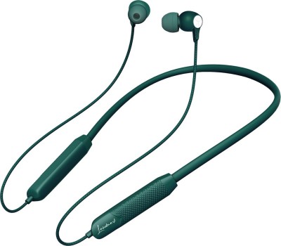 Landmark BH-137 GR Wireless Rechargeable Bluetooth Neckband with Mic & 36 Hours Play Time Bluetooth Headset(Green, In the Ear)
