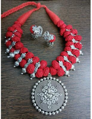 debasrees Fabric Multicolor Jewellery Set(Pack of 1)