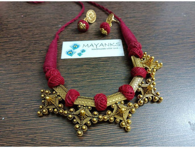 debasrees Fabric Multicolor Jewellery Set(Pack of 1)