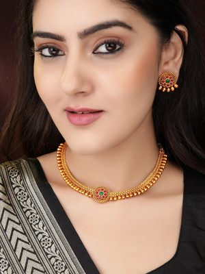 RUBANS Alloy Gold-plated Gold Jewellery Set(Pack of 1)