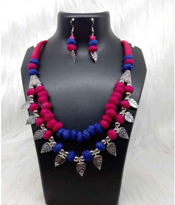 DebasreesMayank Fabric Multicolor Jewellery Set(Pack of 1)