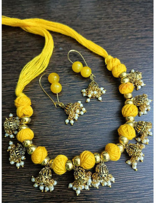 MAYANKS Fabric Multicolor Jewellery Set(Pack of 1)