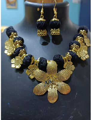 debasrees Fabric Multicolor Jewellery Set(Pack of 1)