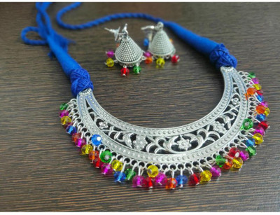 DebasreesMayank Fabric Multicolor Jewellery Set(Pack of 1)