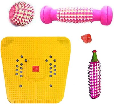 YKID acupressure C acupressure foot relaxer Set with Bio-Magnetic Power Foot Mat Massager(Multicolor)