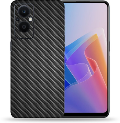 OggyBaba Oppo F21 Pro 5g, Carbon Fiber Black Mobile Skin(Black)