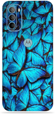 WeCre8 Skin's Motorola Moto G71 5G, Blue Butterfly Mobile Skin(Multicolor)