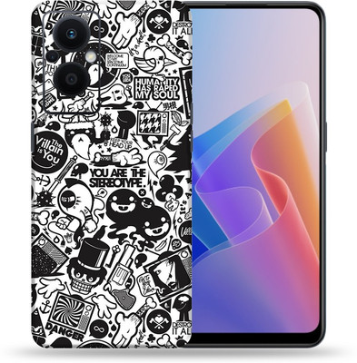 OggyBaba Oppo F21 Pro 5g, Doodle Art Mobile Skin(Multicolor)
