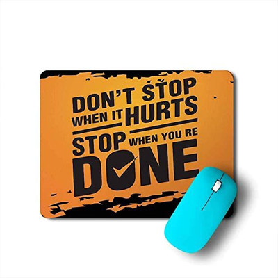 SMULY Stop Done Name Mouse pad Non Slip Base Mousepad(Multicolor)