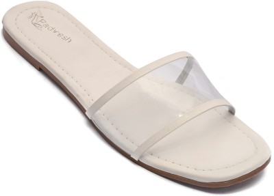 Padvesh Women Flats(White , 4)