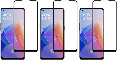ISAAK Edge To Edge Tempered Glass for OPPO F21 Pro (4G), OPPO F21 Pro (5G) Edge to Edge, Full Glue, 11D Tempered Glass(Pack of 3)