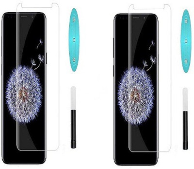 NIMMIKA ENTERPRISES Nano Glass for Samsung Galaxy S8 Plus(Complete coverage | High-quality material | Ultra-thin design | UV-curing process | Superior clarity and brightness | Enhanced touch sensitivity)(Pack of 2)