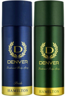 DENVER Pride & Hamilton Deo for Men Pack of 2 Deodorant Spray  -  For Men(330 ml, Pack of 2)