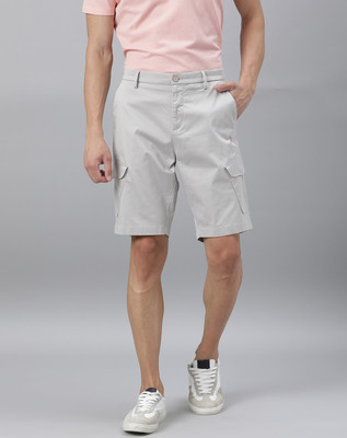 RARE RABBIT Solid Men Grey Basic Shorts