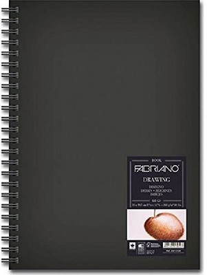 Fabriano Drawing Book Spiral Block Portrait 21 cm X 29 .7 cm. Sheets - 60, 160 GSM. Sketch Pad(60 Sheets)