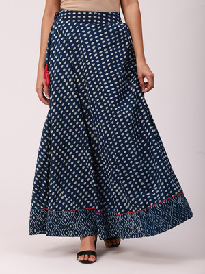 De Moza Polka Print Women Regular Multicolor Skirt