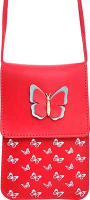 Mahabal Red Sling Bag cute butterfly mobile sling for girl and women