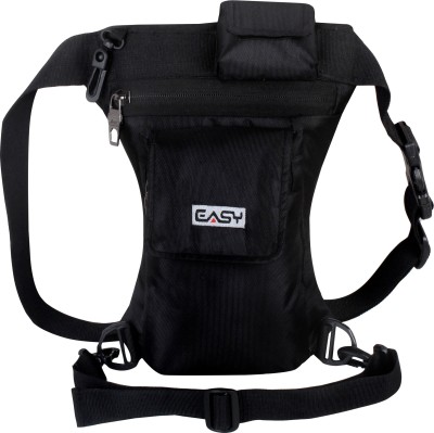 Easy Multi Utility Sling Bag - Waist Pouch - Black Sling Bag(Black)