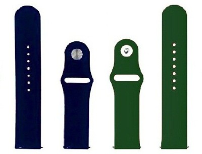 BLACK LOVIES 20MM SOFT SILICON BELT Smart Watch Strap(Blue, Green)