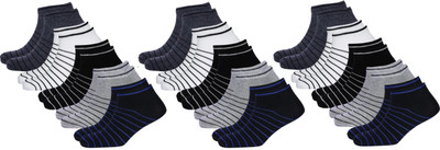 Akeeta Men Striped Ankle Length(Pack of 12)