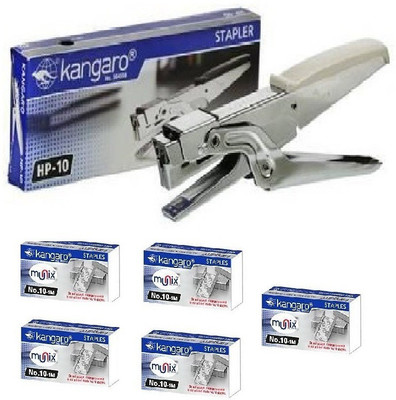 Kangaro Stapler HP 10 With 5 Pkt 10 No. Pin Cordless  Stapler