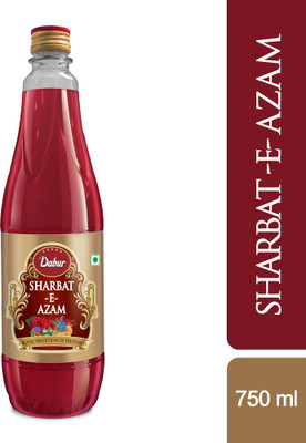 Dabur Sharbat-E-Azam | Premium Rose Syrup for Beverages & Deserts | Tasty & Refreshing Rose(750 ml, Pack of 1)