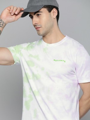 Kook N Keech Printed Men Round Neck White T-Shirt