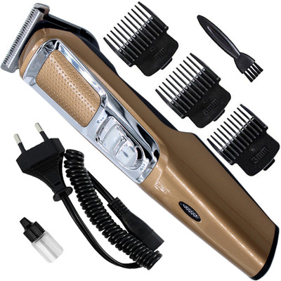 Geemy 2in1 Waterproof Rechargeable Professional Beard Mustache Trimmer Powerful Fully Waterproof Trimmer 120 min  Runtime 3 Length Settings(Multicolor)