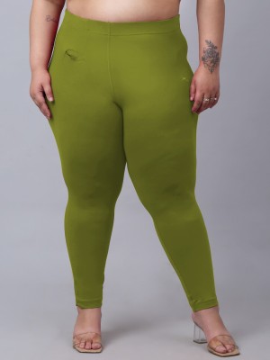 Trend Level Regular Fit Women Green Trousers