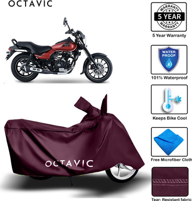 AUTOCAD Waterproof Two Wheeler Cover for Bajaj(Avenger, Maroon)
