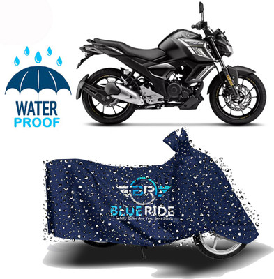 BLUERIDE Two Wheeler Cover for Yamaha(FZ S V3.0 FI, Blue)
