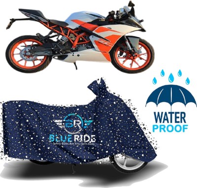 BLUERIDE Two Wheeler Cover for KTM(RC 200, Blue)