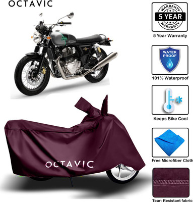 octavic Waterproof Two Wheeler Cover for Royal Enfield(Interceptor 650, Maroon)